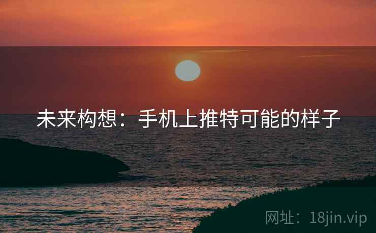未来构想：手机上推特可能的样子