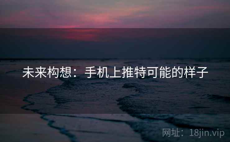 未来构想：手机上推特可能的样子  第2张