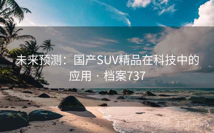 未来预测:国产SUV精品在科技中的应用 · 档案737